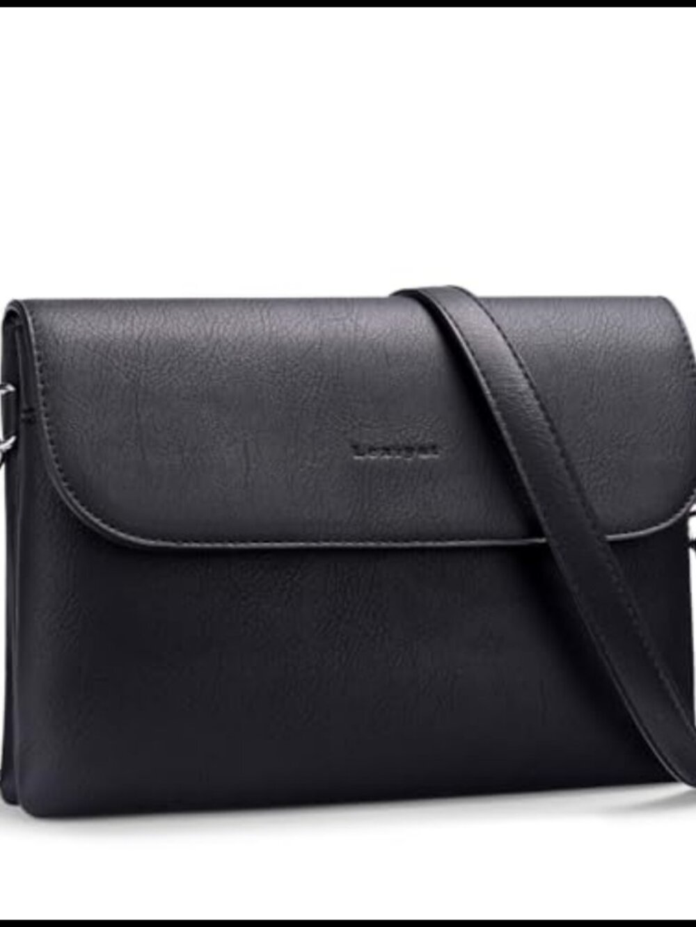 Vegan Leather RFID Crossbody Bag with 2 Detachable Straps